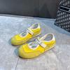 [Fanfna] Velcro shallow single shoes women's 2025 spring and summer new casual Mary Jane shoes cloth casual shoes