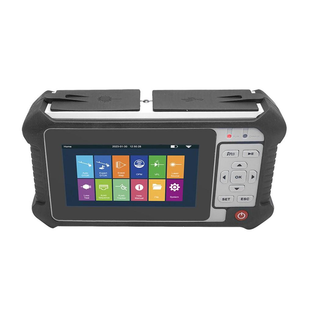 TM292D Optical Time Domain Reflectometer 1310nm 1550nm 24dB 22dB 8 in 1 OTDR Fiber Tester Optical Power Meter 100‑240V