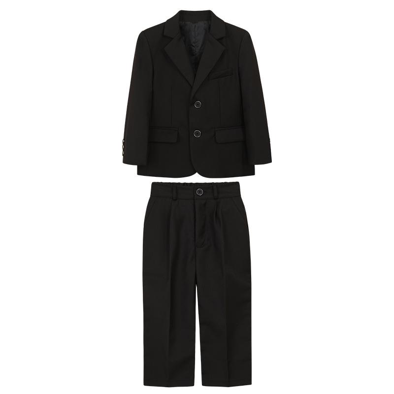 Academy Style School Uniform Set for Boys and Girls - Black Suit Graduation Attire