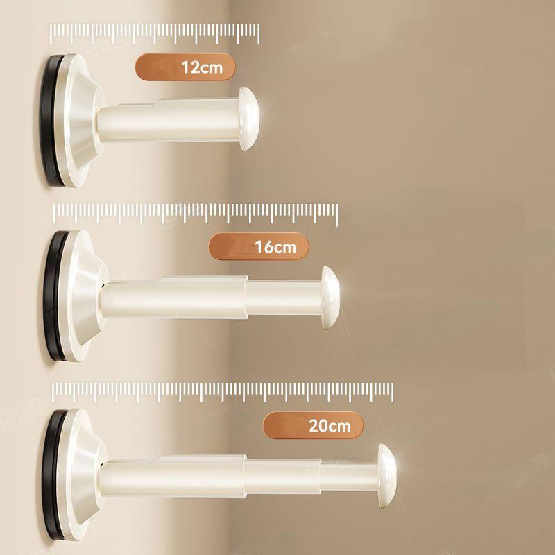 1pcs Folding Suction Cup Clothes Hanger Hanging Rod Storage Rack No Drilling Extendable Rod Wall Mounted Clothes Hanger