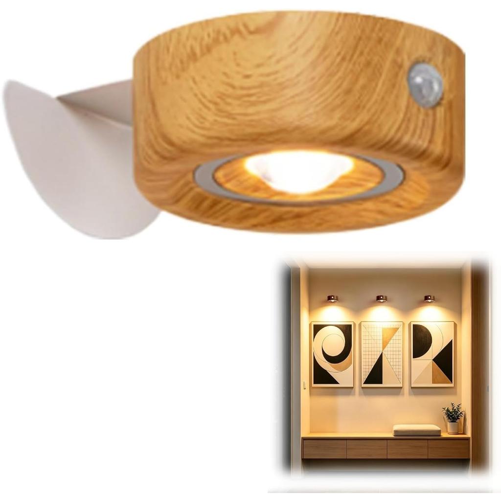 Wall Light Motion Sensor LED Spotlight for Bedroom Hallway Staircase Modern Home Decor Lighting Fixture