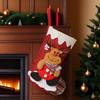 Christmas Decorations Three-dimensional Doll Linen Christmas Decorative Stockings Christmas Tree Pendant Wall Decoration