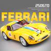 Ferrari 250 GTO 1962 Classic Supercar Simulation Diecast & Toy Vehicles Sounds & Light Pull Back Car 1:32 Alloy Model Birthday Gifts