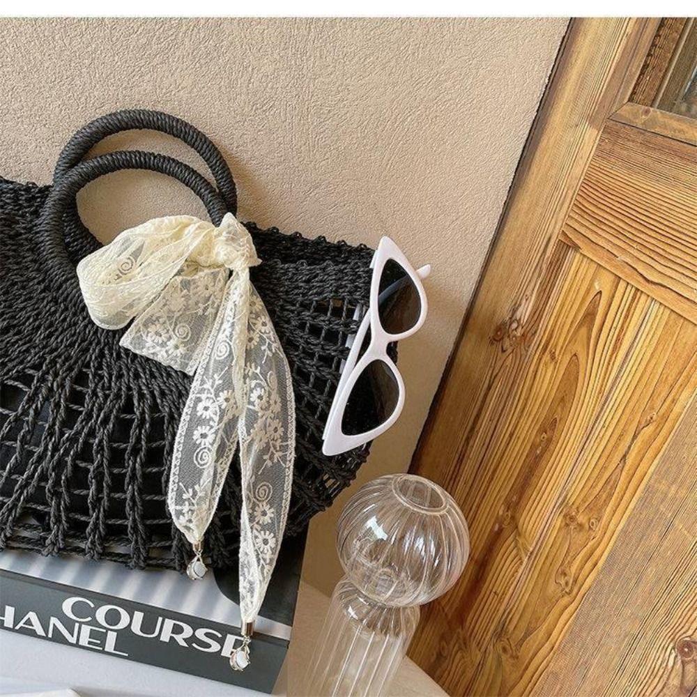 Dressing Decoration Lace Ribbon Hair Scarf Transparent Long Neck Scarves Braids Headband  Beach