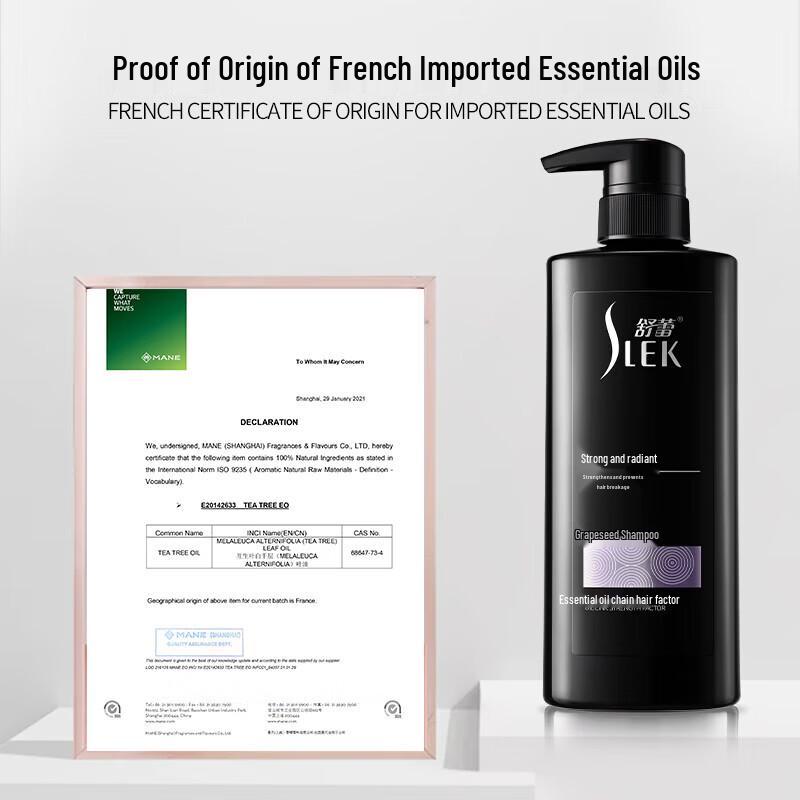Shampoing Slek Renforçant & Éclaircissant aux Pépins de Raisin