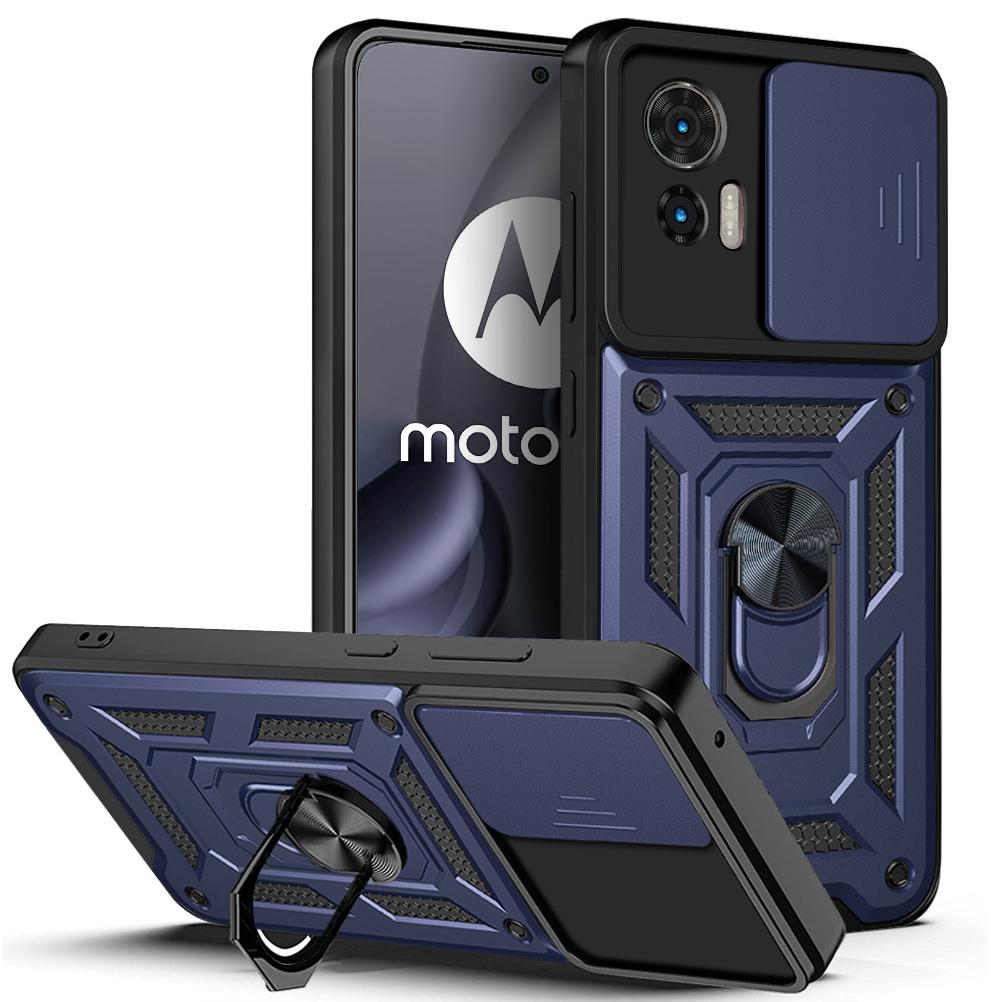 Pour Étui Motorola Edge 30 Neo Étui Motorola Moto Edge 30 lite Support Anneau Magnétique Étui Armure Protection Glissière Appareil Photo Couvercle Arrière