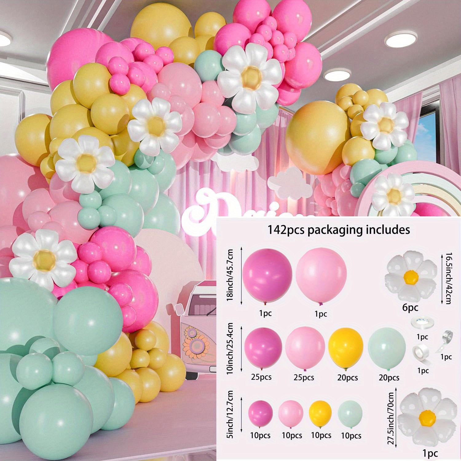 

142pcs Daisy Balloon Wreath set-suitable for birthday parties,graduation ceremonies, theme events, anniversary celebrations, etc Other