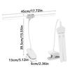 3 Colors LED Clamp Double Head Desk Lamp Flexible Eye Protection Bedroom Table Lamp Energy-Efficient Foldable