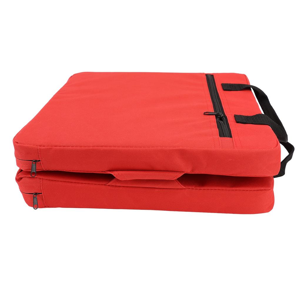 Stuhlkissen für den Außenbereich, tragbar, bequem, Oxford-Stoff, faltbar, Stadion-Sitzkissen, Rot