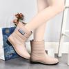 Female Fashion Casual Mid Tube Waterproof And Anti Slip Rain Shoes Rubber Shoes