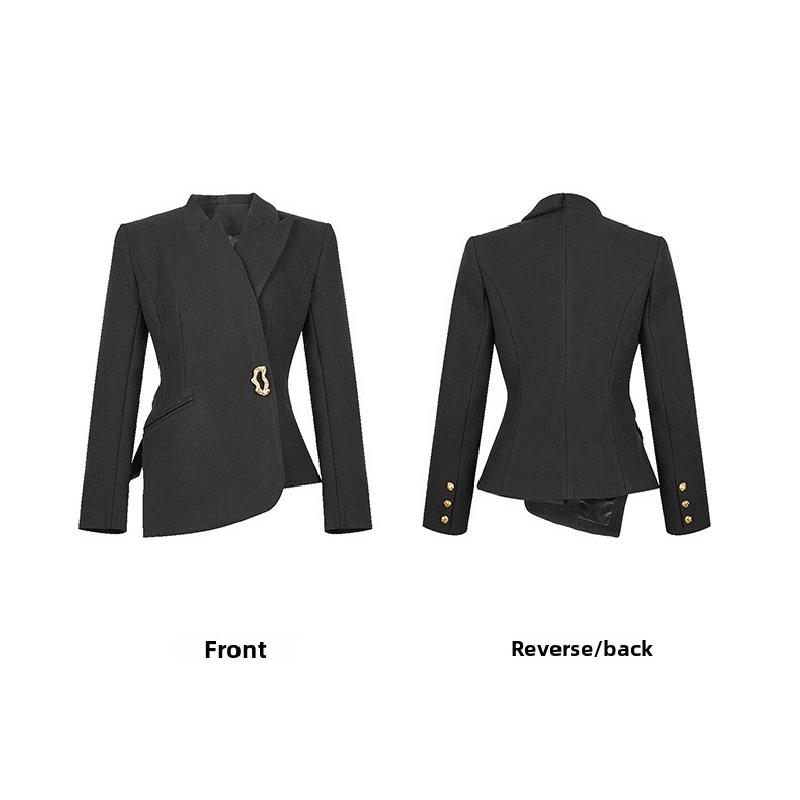 2026 Spring New Women's Fashion Design Commuting Slim-Fit Versatile Black Blazer