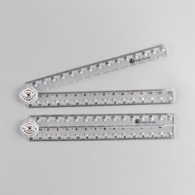 1/2/3Pcs 30Cm Acrylic Transparent Folding Ruler Simple Drawing Ruler Measuring Rulers For Students Office School Stationery
