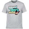 2023  Summer New Men's T-shirt Grand Theft Auto Gta Game Print T-shirt 100% Cotton Crew Neck Top Street Short Sleeved F118