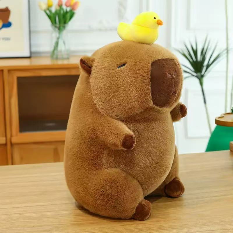 Kawaii Diver Capybara Plush Toy Stuffed Doll Cute Capybara Animal for Kids Birthday Xmas Gift Soft Cuddly Baby Present
