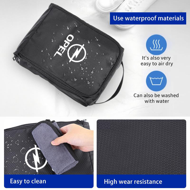 AAAYQ1 Car Trunk Shoes Bag Honeycomb Mesh Sneakers Storage Bag For Opel Corsa Astra Insignia Vectra Zafira Meriva Vivaro Antara Ampera