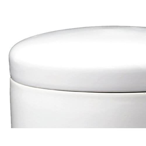 White, Cut-edge Urn / 7 Inches / Simple Urn / Suitable for Direct Burial, Family Funeral, Division of Ashes, Keeping At Home, Memorial Service, and Pe