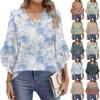 Blouses For Women Dressy Casual 3/4 Length Sleeve Womens Tops V Neck Tshirts Shirts With Flared Sleeve