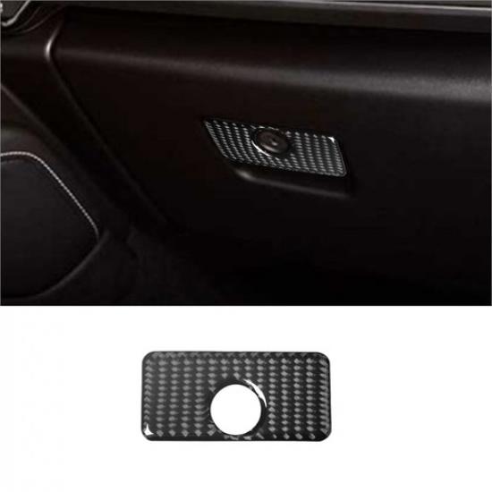 For Chevrolet Camaro 2016- Carbon Fiber Interior Glove Box Handle Cover Trim