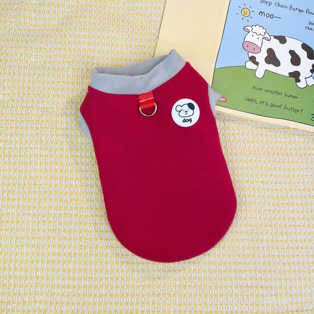 Winter Pet Vest Colar Fleece Pet Clothing for Small Medium Dogs Cats Outdoor Wear Puppy Warm Outfit
