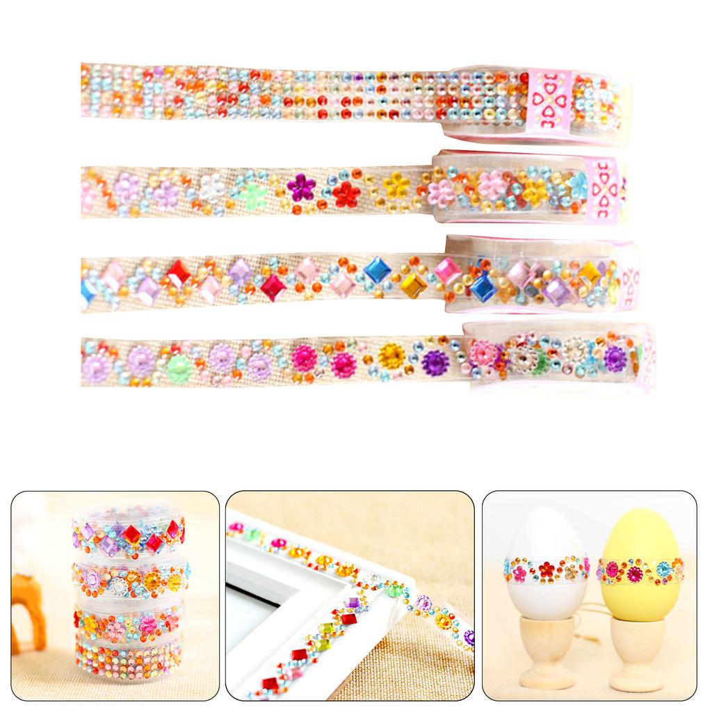 Strass Diamant Aufkleber für Scrapbooking DIY Ästhetische Schreibwaren Zubehör Diamant Abziehbilder zum Basteln