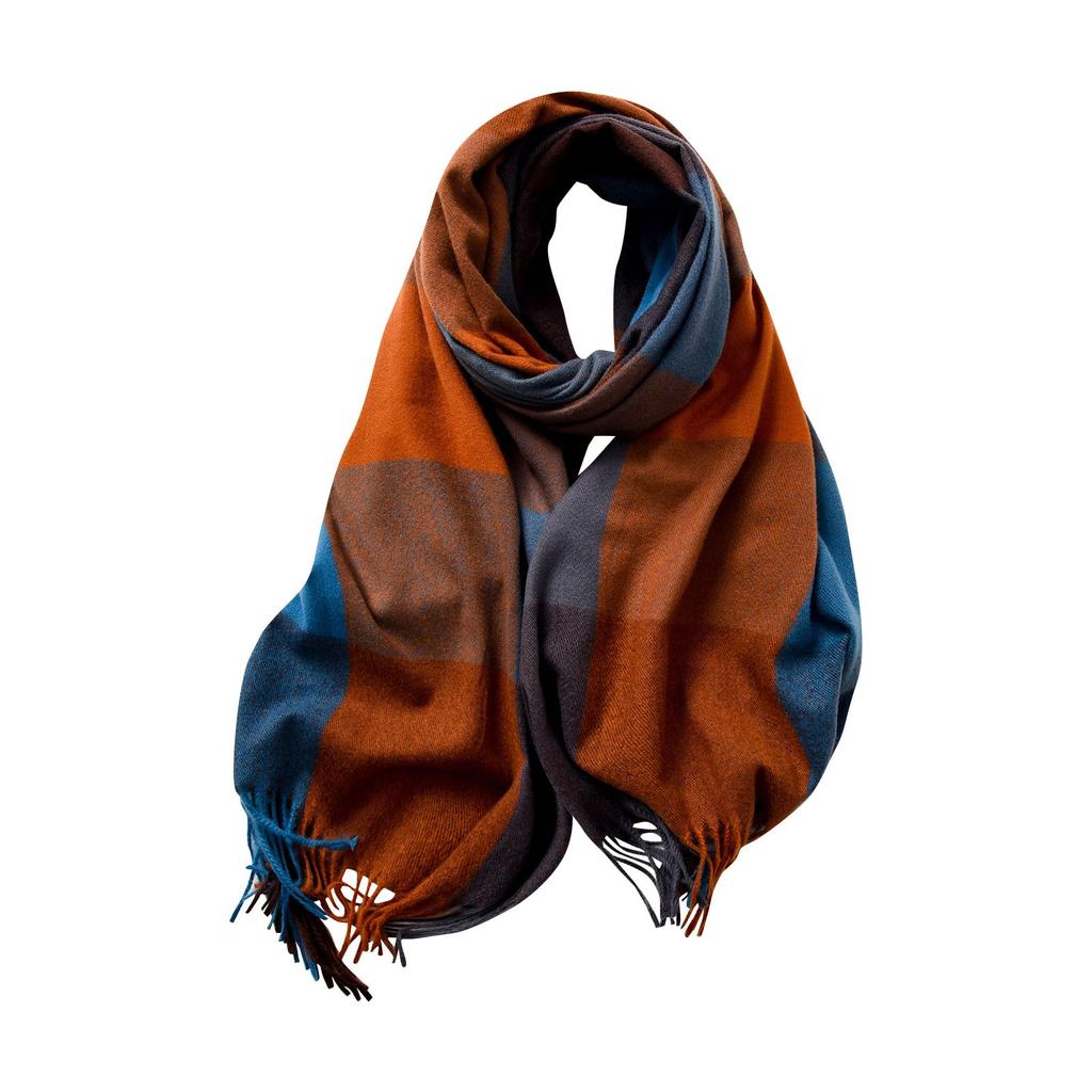 Scarf Striped Plaid Large Shawl Elegant And Winter Warm Scarf