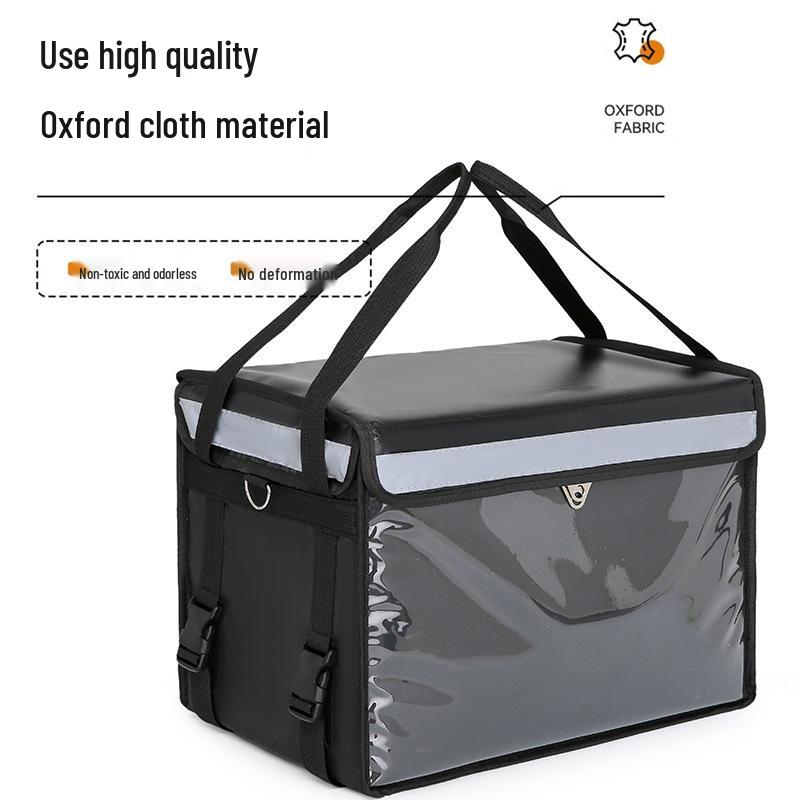 Cutie Izolată Impermeabilă pentru Livrare Mâncare pentru Standuri Stradale - Disponibilă în Mărimi Mari și Mici