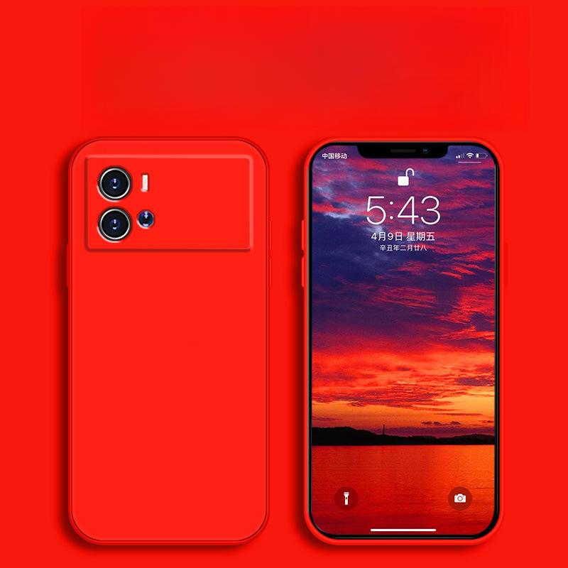 Applicable To Oppoa57-5g Mobile Phone Case Protection Case Liquid Soft Silicone Full-cover Anti-fall Case for Men and Women