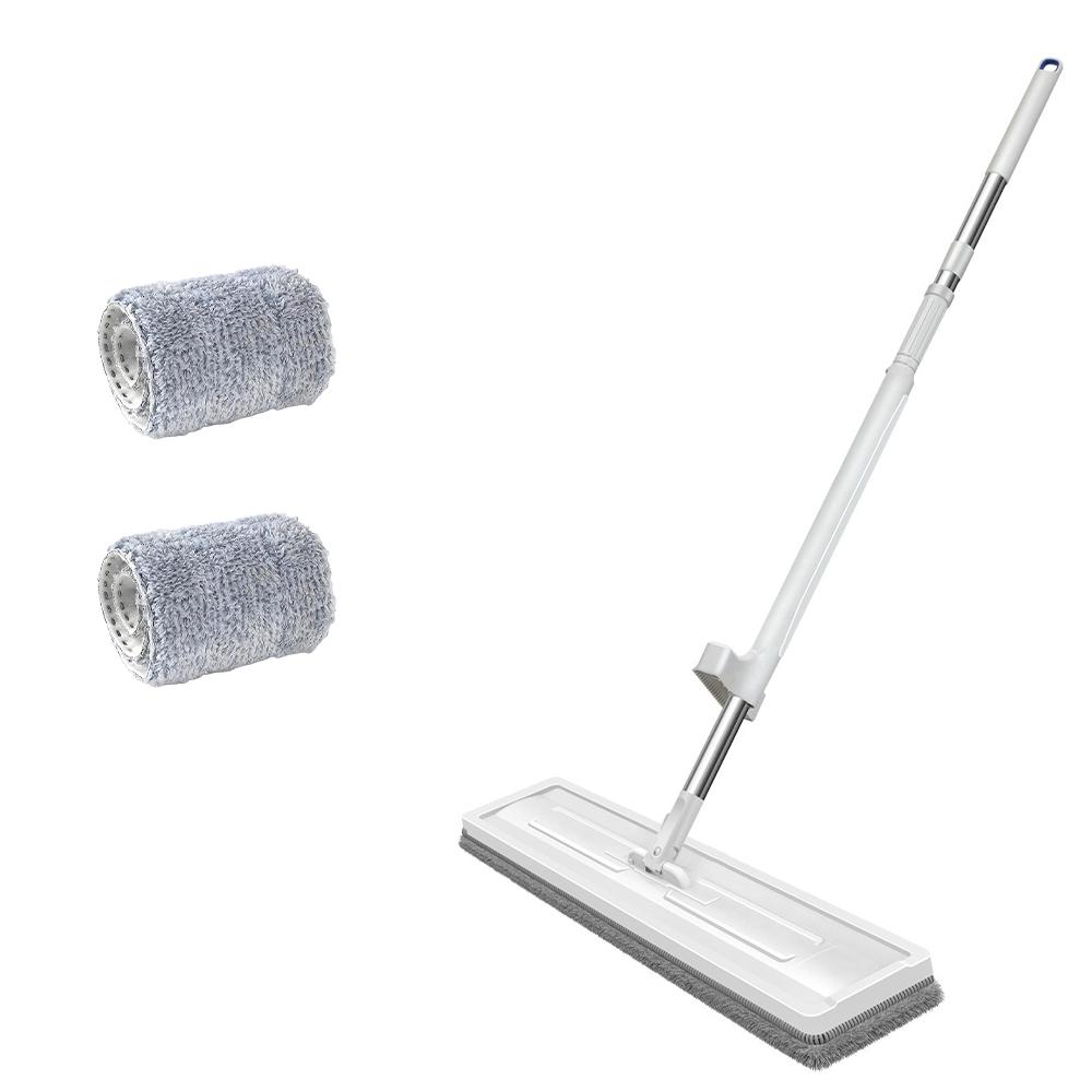 Large 42cm Flat Mop Self-Contained Slide 360°Rotating Floor Mop Microfiber Lazy No Hand-Washing Floor Floating Mop Household Cleaning Tools