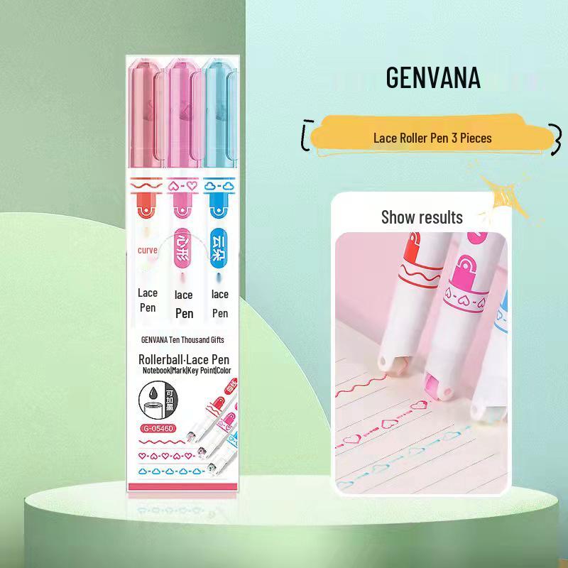 

Flower-Shaped Fine Line Magic Color-Changing Lace Pen No Specifications