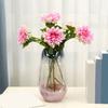 Artificial Dahlias Flower 20 Inch Long Stem Fake Silk Flower for Wedding Bouquets Fall Home Table Decor Floral Arrangements