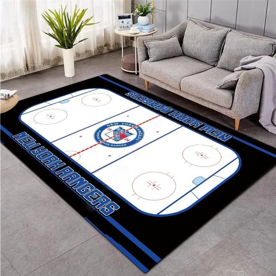

Ice Hockey 3D Carpet Rug for Dining Room and Living Room Non-Slip Machine Washable Area Floor Mat Soft Bedroom Sport Carpet 50x80cm