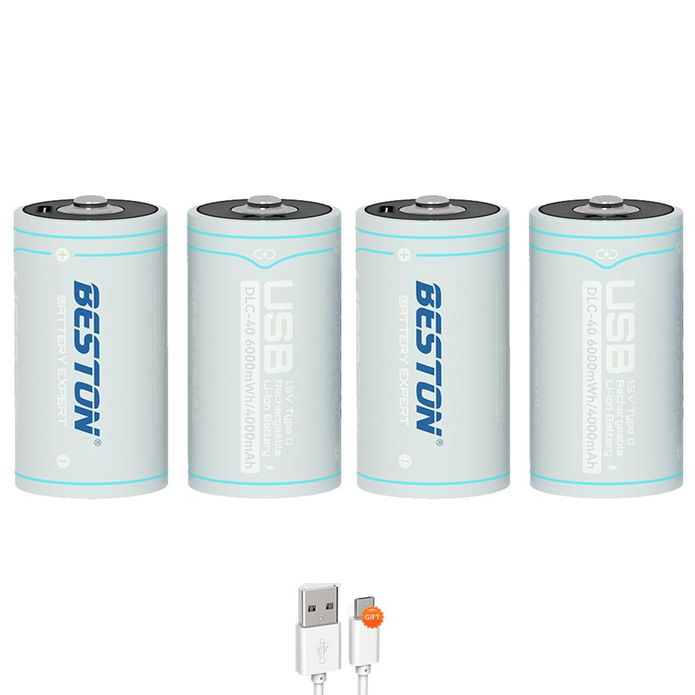 1.5V D Size Battery USB Rechargeable Li-ion Multifunction Batteries D Lipo LR20 Battery for RC Camera Drone Accessories Gas Stove