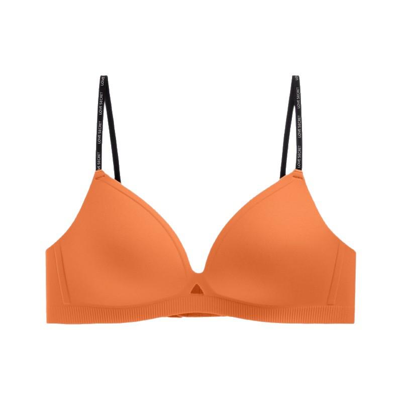 Seamless Push-Up Wire-Free Bra for Small Busts: Side Support, Anti-Sag, Sexy Thin Straps, Comfortable Fit