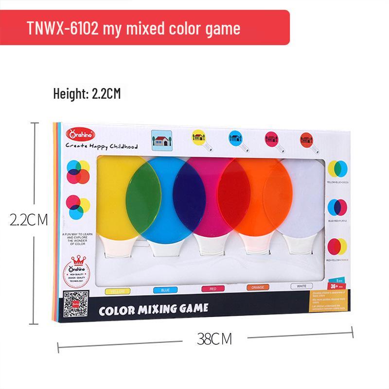 Translucent Primary Colors Filter Plate Toy for Early Education and Science Experiments