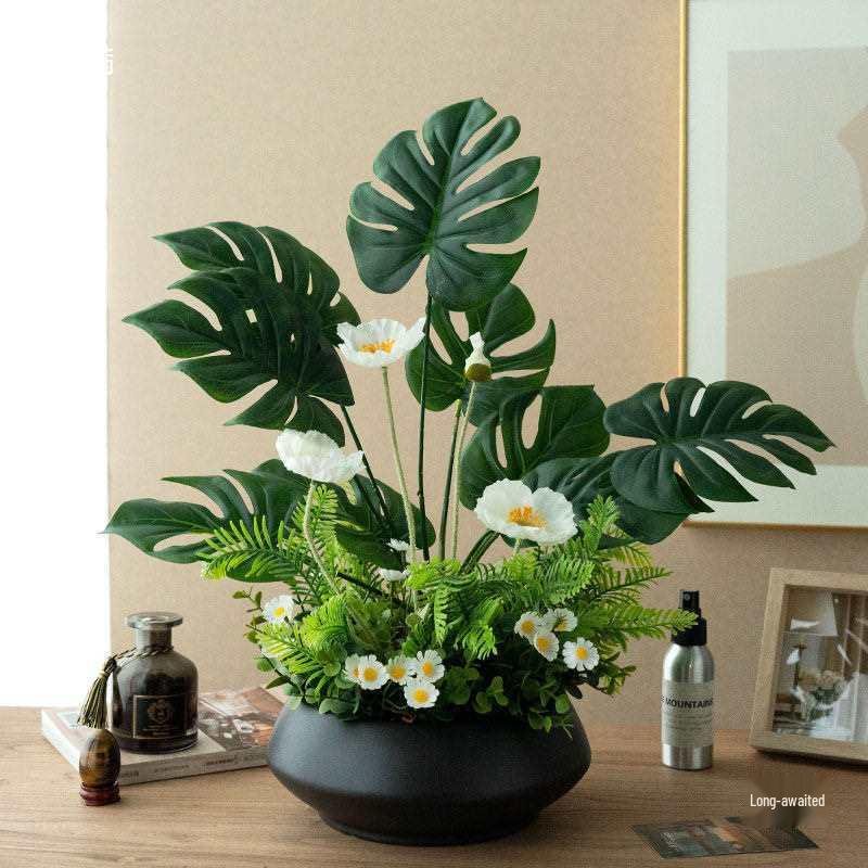 Premium Artificial Green Plants for Home Decor – Perfect for Living Room, Dining Table, TV Stand, or Entryway