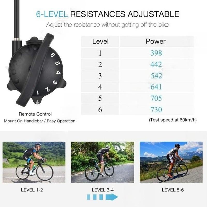 Indoor Exercise Bicycle Trainer 6 Levels Home Bike Trainer MTB Road Bike Cycling Parking Racks Fitness Equipment