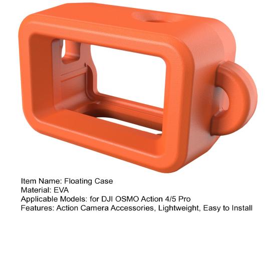 Zwevend Hoesje voor DJI OSMO Action 46117 Pro Snorkelen Surfen Waterskiën Wakeboarden Actiecamera EVA Zwevend Beschermhoes