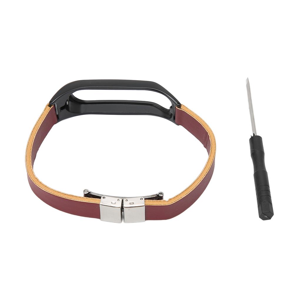 Smartwatch Armband Ersatz Leder Armband Legierung Gehäuse mit Schraubendreher für Tomtom Touch Uhr