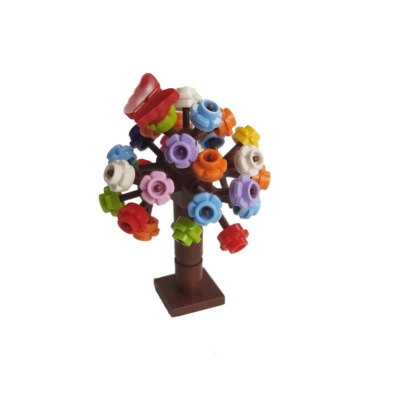 Non-Toxic Moc Ideas Bonsai Plants Flowers Hydrangea Tree Model Building Blocks Toys For Children Gifts Diy Garden