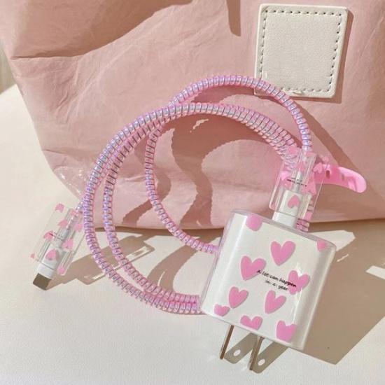 For iPhone 18w/20w Charger Protective Case Head Data Cable Protector Shell Cover