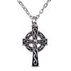 Pray Amulet Charm Necklace Cross Pendant Vintage Halloween Witchy Jewelry 43cm Chain