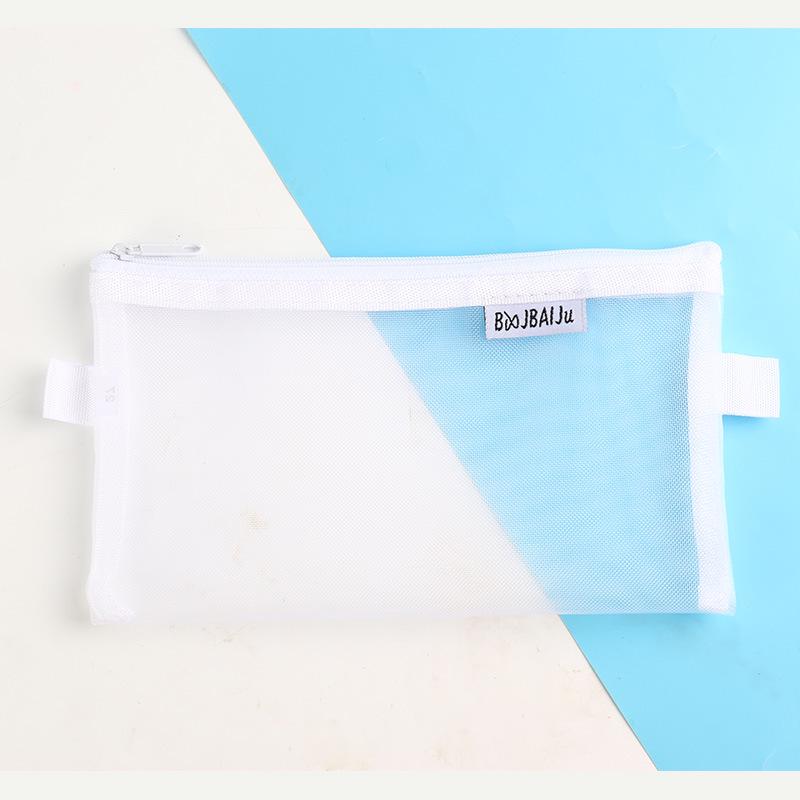 Large Capacity Custom Transparent Mesh Pencil Case with Logo