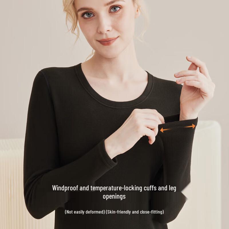 Langsha Women's Wool & Silk Thermal Underwear Set