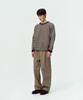BLANKROOM Fisherman Stripe Knit_Oat Brown