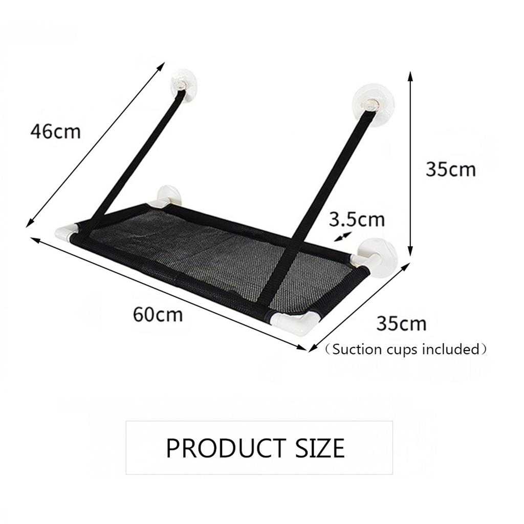 Cat Window Perch Hammock Bed Cooling Breathable Deck Window Suction Cups Seat Cat Shelves Sunbath Hammock Bed for Cat