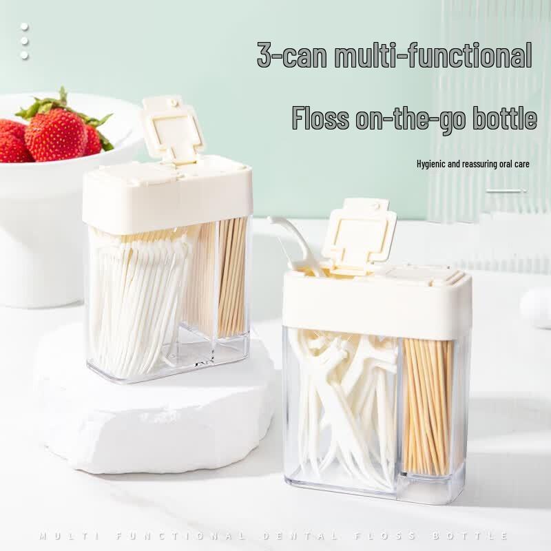 Fang Caodi Disposable Dental Floss Picks - 3 Box Set