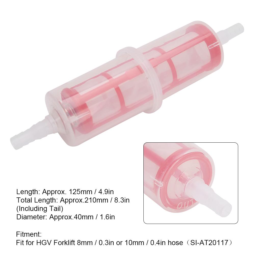 5 ks Naftový palivový filtr Vhodný pro nákladní vozidla Vysokozdvižný vozík 8mm 0,3 palce nebo 10mm 0,4 palce Hadice