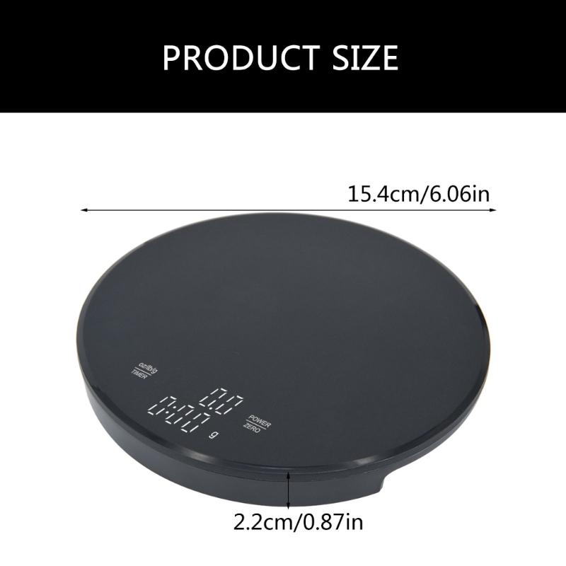 Rechargeable Coffee Scale with Timers,House Espresso Scale, 3kg/0.1g Accurate Scale for Espresso and Pourover Coffee
