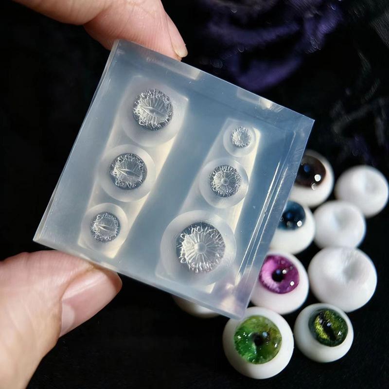 Fox Eyeball Stamping Stencils Uv Gel Polish Art Mould Silicone Carving Tool Diy Design 3D Nail Mold Ice Flower Bread Jellyfish
