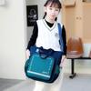 New Primary School Students Tutoring Bag, Portable Waterproof Children's Tutoring Bag, Oblique Span Bag, Girls' Collar Book Bag, Men